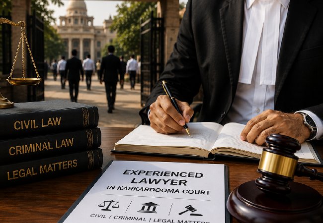 Lawyer in Karkardooma Court